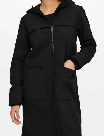 Geaca impermeabila Jacqueline de Yong, negru