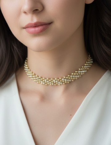 
						Chocker Trendz, auriu