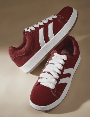 Adidasi Cuccoo, visiniu/alb