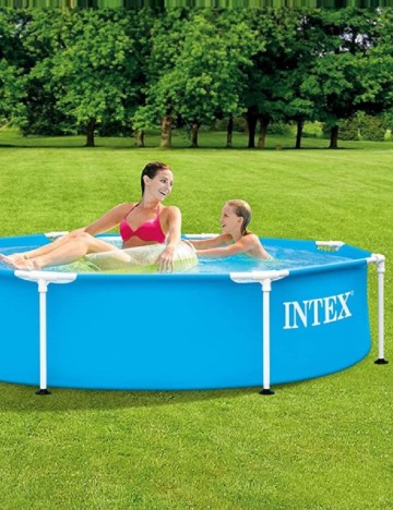 Piscina cadru metalic, 2.44mx51cm INTEX, albastru