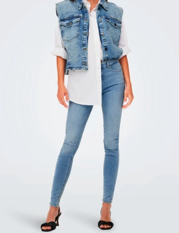 Blugi Jacqueline de Yong, albastru Albastru