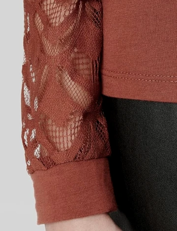 Bluza Only Carmakoma, caramiziu Maro