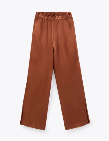 Pantaloni Zara, maro, L Maro