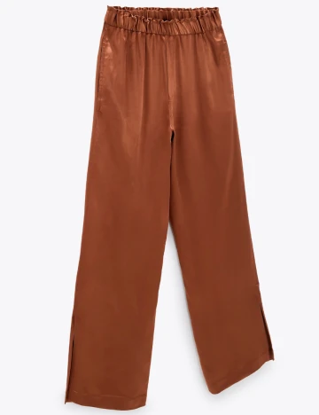 Pantaloni Zara, maro, L Maro