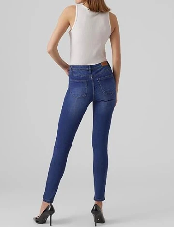 Blugi Vero Moda, bleumarin Albastru