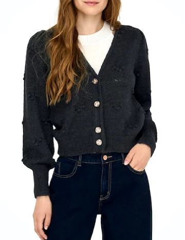 Cardigan Jacqueline de Yong, negru