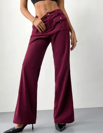 Pantaloni SHEIN, pruna