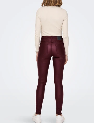 Pantaloni Only, visiniu Rosu