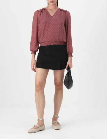 Bluza Only, roz pudra inchis Roz