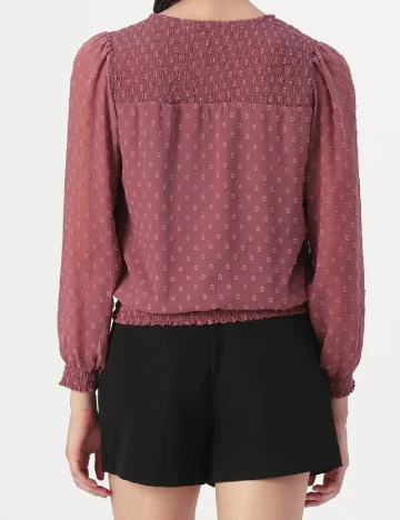 Bluza Only, roz pudra inchis Roz