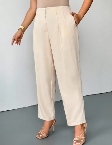 Pantaloni SHEIN CURVE, crem