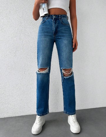 
						Blugi SHEIN, albastru