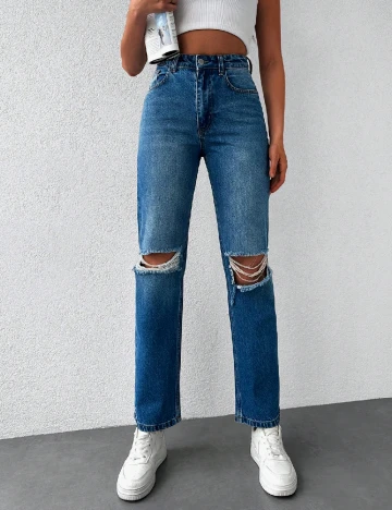 Blugi SHEIN, albastru Albastru