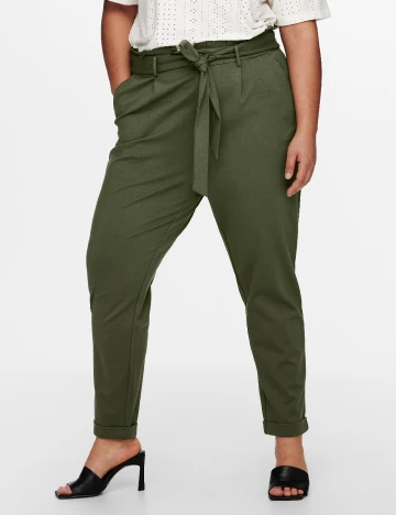 Pantaloni Only Carmakoma, verde