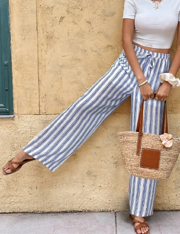 Pantaloni SHEIN, albastru