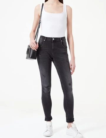 Blugi Only Carmakoma, negru Negru