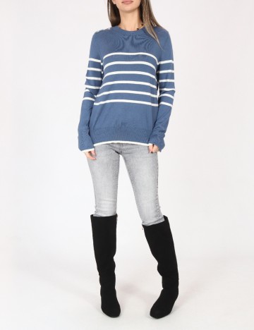 Bluza C&A, albastru/alb