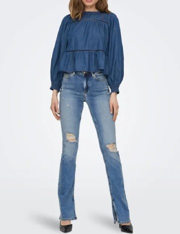 
						Blugi Only, albastru