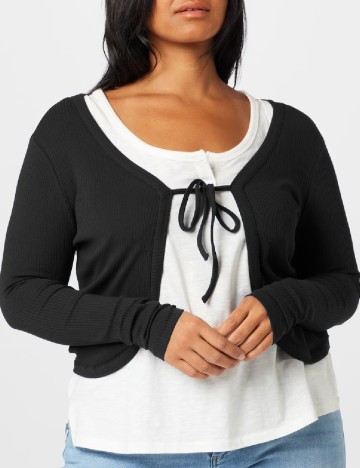 
						Cardigan Only Carmakoma, negru