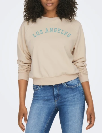 Bluza Only, bej Crem