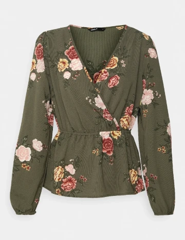 Bluza Only Carmakoma, verde