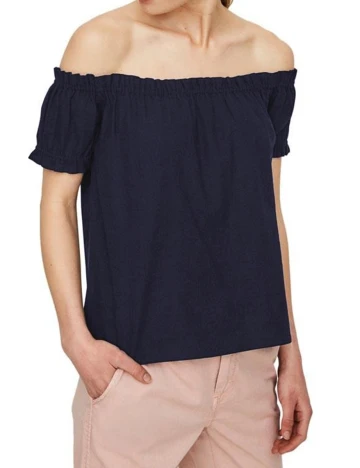 Tricou Vero Moda, bleumarin, XL Albastru