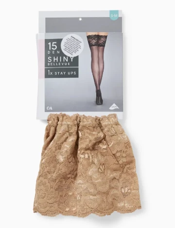 Ciorapi 15 den C&A, crem