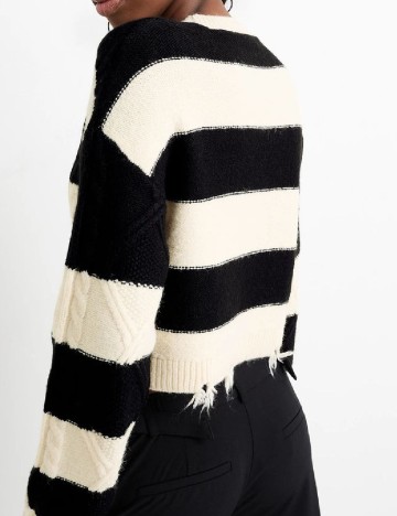 Bluza C&A, crem/negru