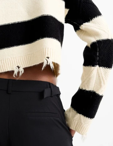 Bluza C&A, crem/negru Negru