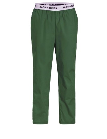 Pijama Jack&Jones, alb/verde
