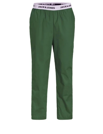 Pijama Jack&Jones, alb/verde