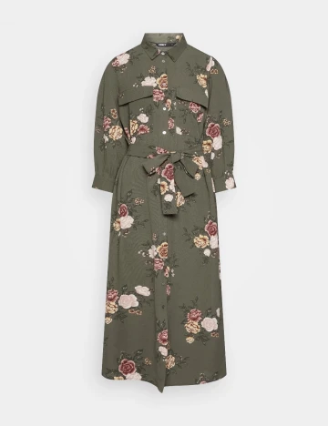 Rochie medie Only Carmakoma, verde Verde