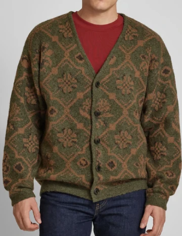 Cardigan Jack&Jones, verde/maro