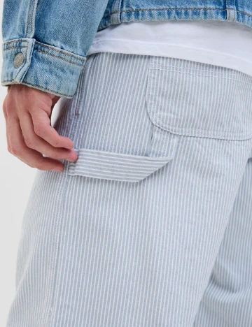 Pantaloni Jack&Jones, albastru/alb