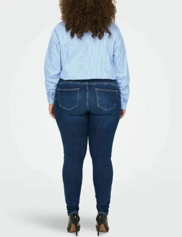 Blugi Only Carmakoma, bleumarin Albastru