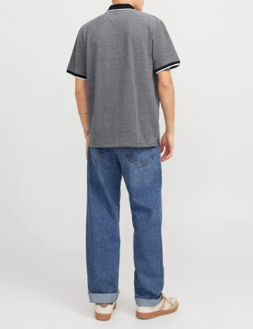 Tricou Jack&Jones, bleumarin/alb