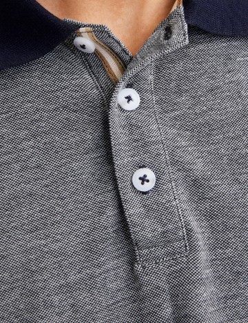 Tricou Jack&Jones, bleumarin/alb