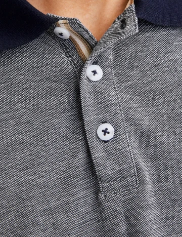 Tricou Jack&Jones, bleumarin/alb