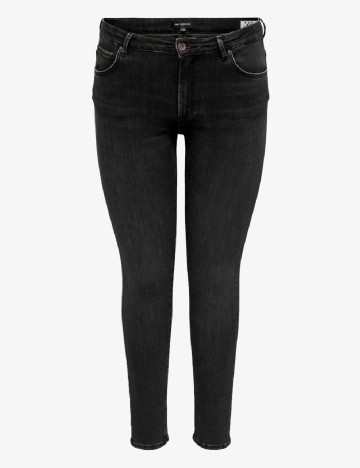 Blugi Only Carmakoma, negru