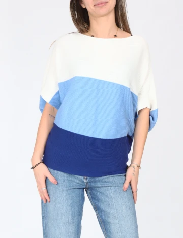 Bluza C&A, alb/albastru