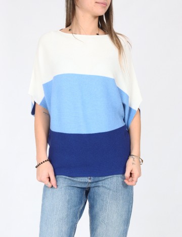 Bluza C&A, alb/albastru