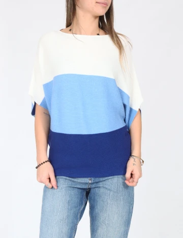 Bluza C&A, alb/albastru