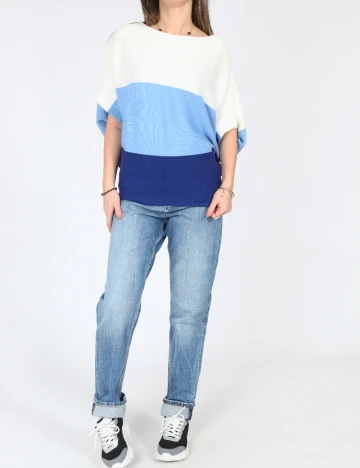 Bluza C&A, alb/albastru