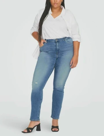 Blugi Only Carmakoma, albastru