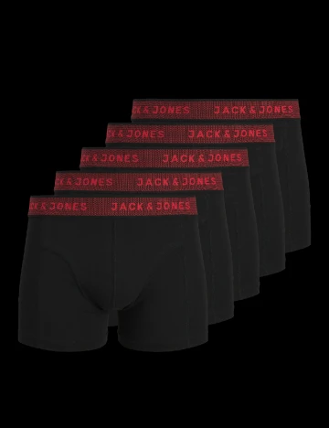 Set Boxeri 5 perechi Jack&Jones, negru Negru