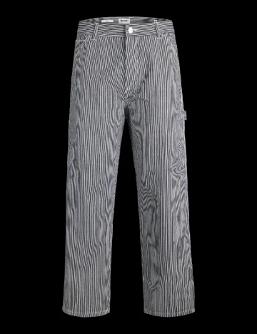 Pantaloni Jack&Jones, bleumarin/alb