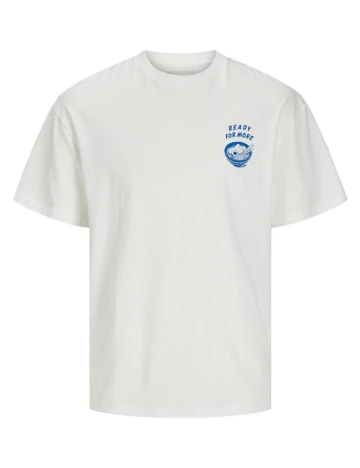 Tricou Jack&Jones, alb/albastru