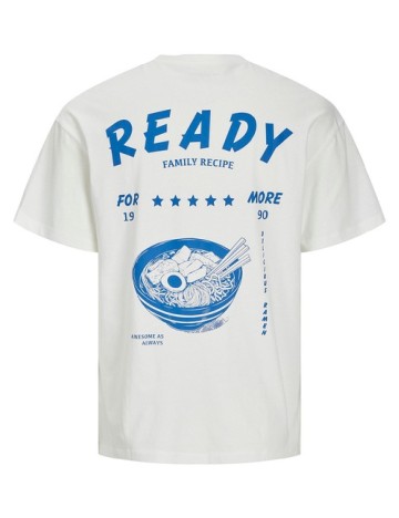 Tricou Jack&Jones, alb/albastru