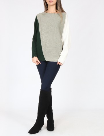 Bluza C&A, verde/alb