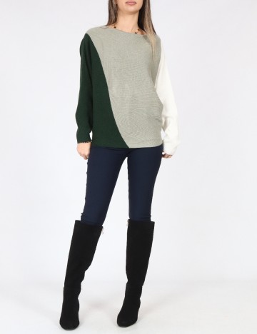 Bluza C&A, verde/alb